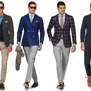 Men's Tailored Fit Blazers (Navy, Grey, Checkered)