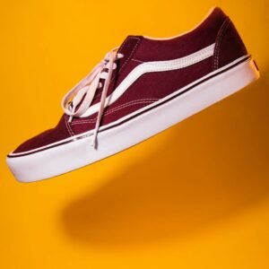 Classic Maroon Canvas Skate Shoes