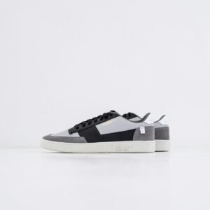 Grey and Black Colorblock Casual Sneakers