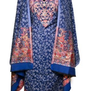 Royal Blue Winter/Formal Suit with Complex Prints